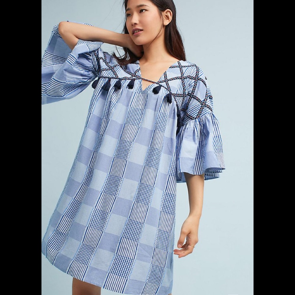Anthropologie Maeve Tatum Tunic Dress Sz XS